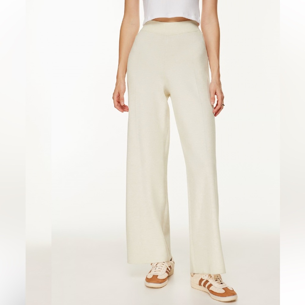 Aritzia - Souvenir Pant - High-waisted wide-leg knit size XS